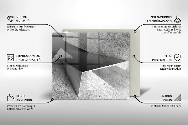 Ceranfeldabdeckung Konkrete Abstraktion