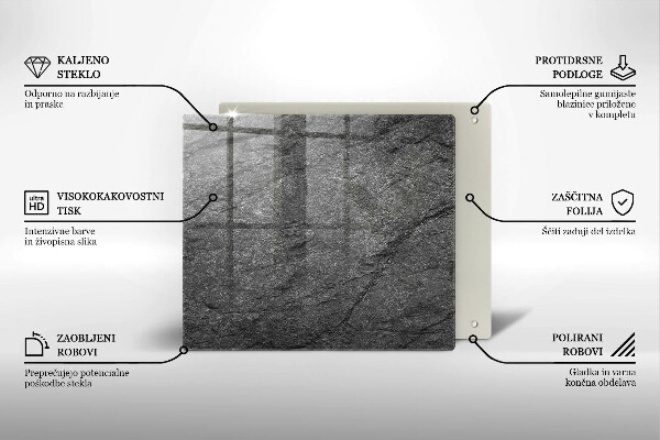 Ceranfeldabdeckung Steinstruktur