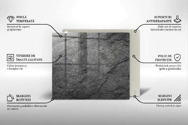 Ceranfeldabdeckung Steinstruktur
