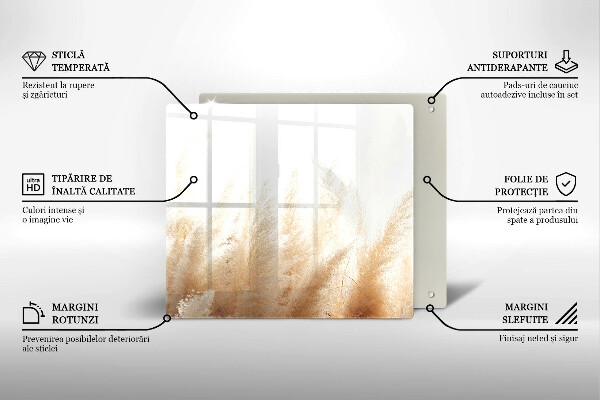 Herdplattenabdeckung Pampasgras