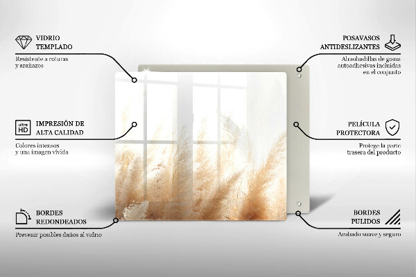 Herdplattenabdeckung Pampasgras