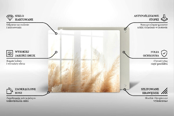 Herdplattenabdeckung Pampasgras