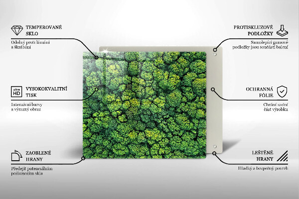 Herdplattenabdeckung Naturmoospflanze