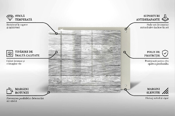 Herdplattenabdeckung Alte Holzbretter