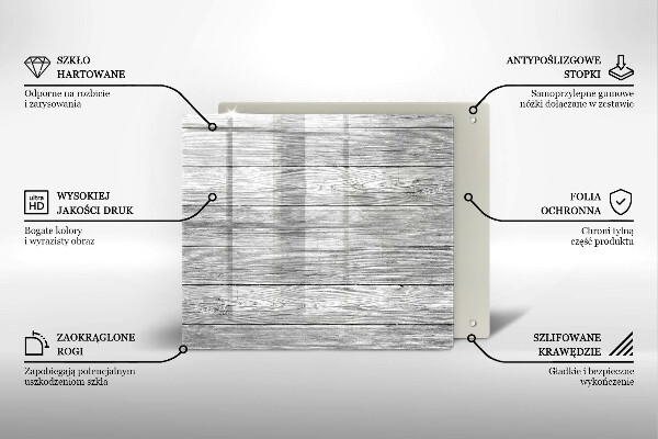 Herdplattenabdeckung Alte Holzbretter