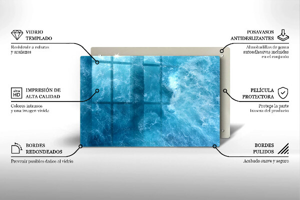 Herdabdeckung Blaues Wasser