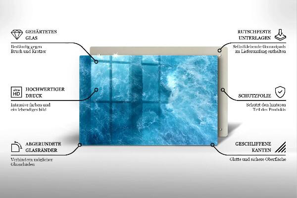 Herdabdeckung Blaues Wasser