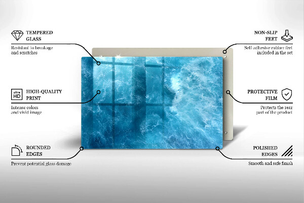 Herdabdeckung Blaues Wasser