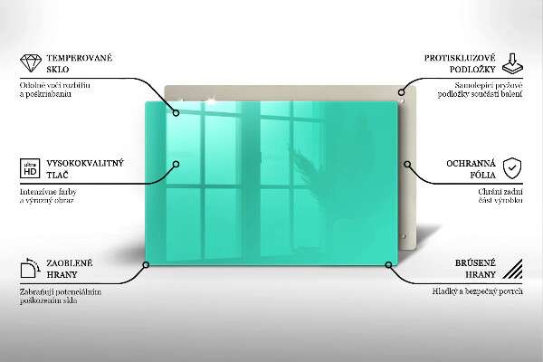 Herdabdeckplatte glas Grüne Farbe