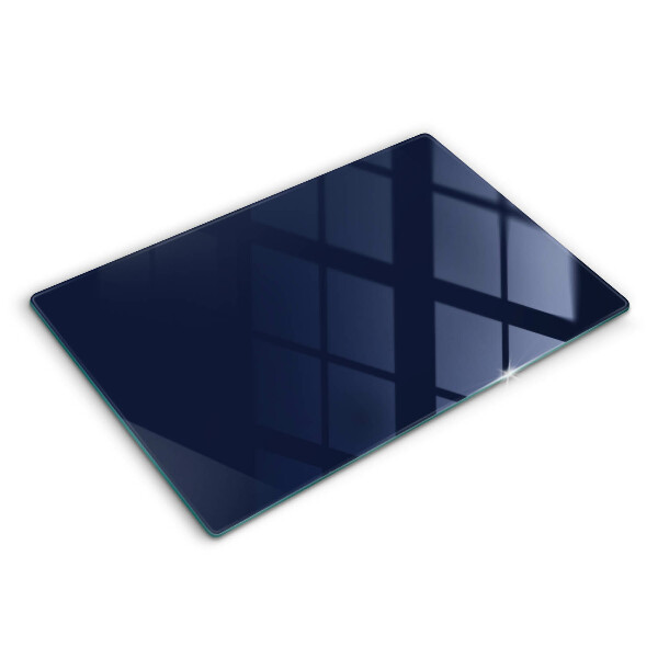 Herdabdeckplatte glas Navy blau