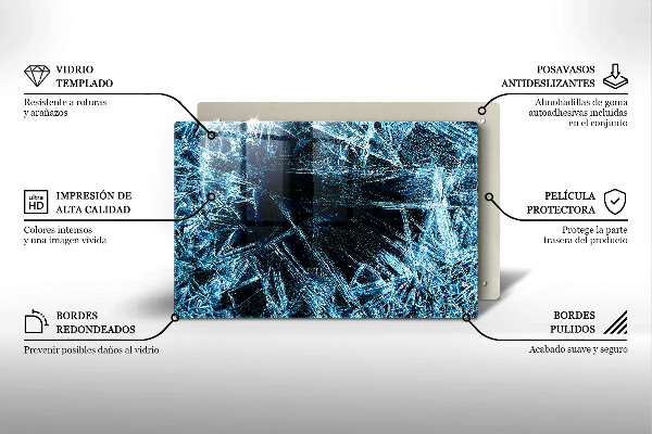 Herdabdeckung Struktur aus scharfem Eis