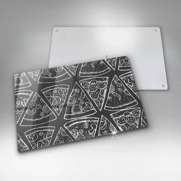 Herdabdeckung Pizzaillustration