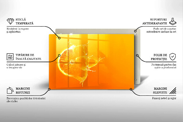Herdabdeckung Saftige Orangenfrucht