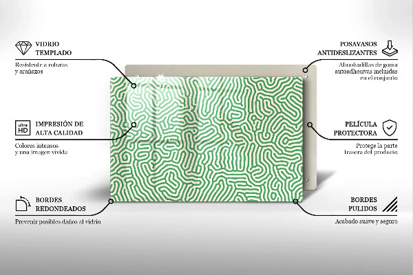 Herdabdeckung Abstrakte Linien