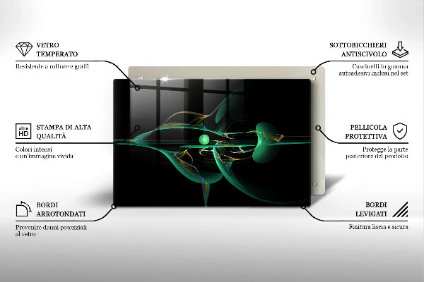 Herdabdeckung Moderne Abstraktion