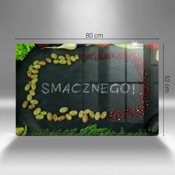 Herdabdeckung Aufschrift Smacznego!