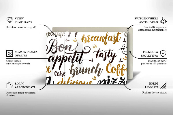 Herdabdeckung Bon appetit