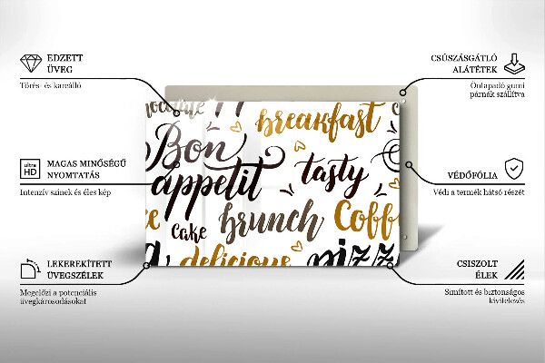 Herdabdeckung Bon appetit