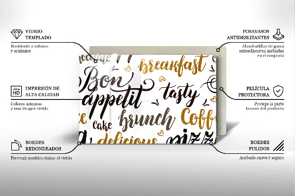 Herdabdeckung Bon appetit