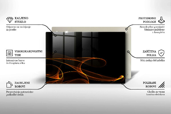 Herdabdeckung Abstrakte Linien