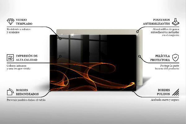 Herdabdeckung Abstrakte Linien