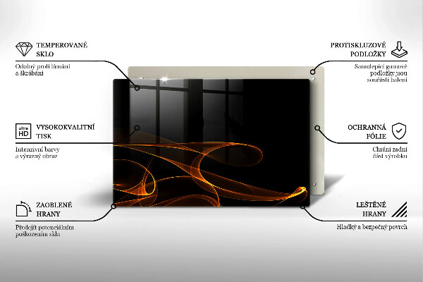 Herdabdeckung Abstrakte Linien
