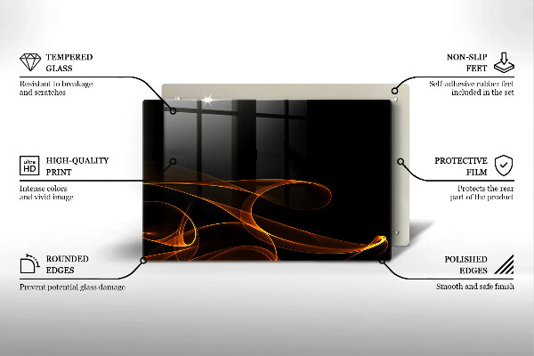Herdabdeckung Abstrakte Linien