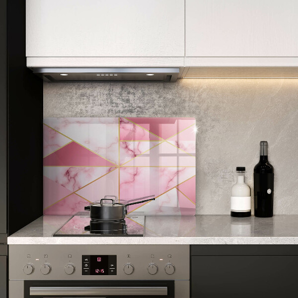 Herdabdeckung Geometrischer Marmor