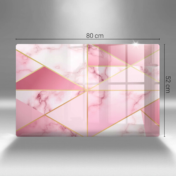 Herdabdeckung Geometrischer Marmor