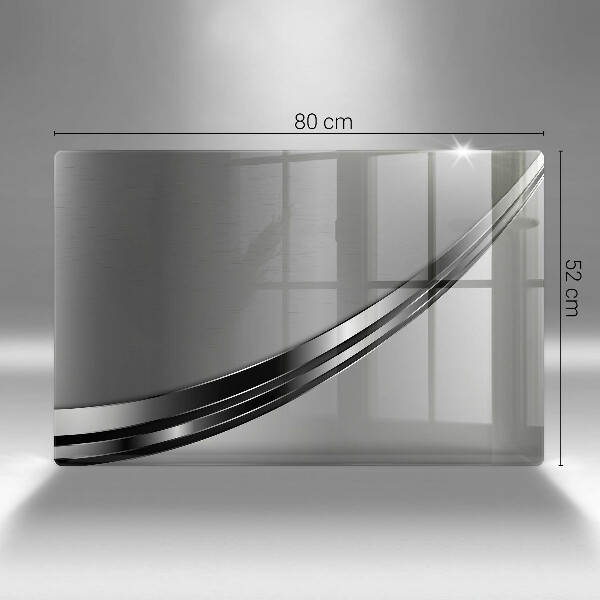 Herdabdeckung Metallabstraktion