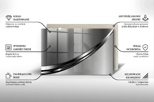 Herdabdeckung Metallabstraktion