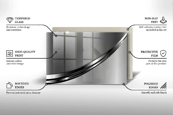 Herdabdeckung Metallabstraktion