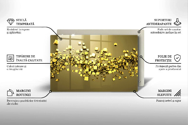Herdabdeckung Abstrakte 3D-Geometrie