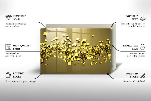 Herdabdeckung Abstrakte 3D-Geometrie