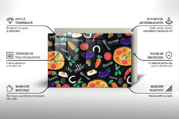 Herdabdeckung Lebensmittelillustration