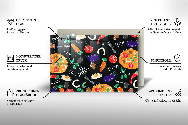 Herdabdeckung Lebensmittelillustration