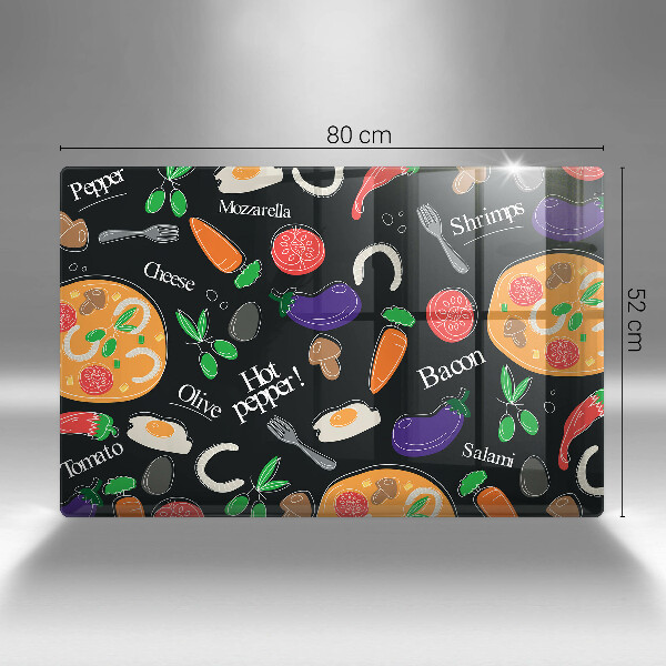 Herdabdeckung Lebensmittelillustration