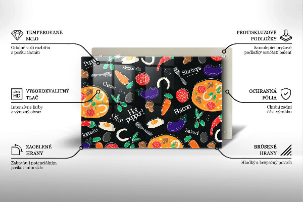 Herdabdeckung Lebensmittelillustration