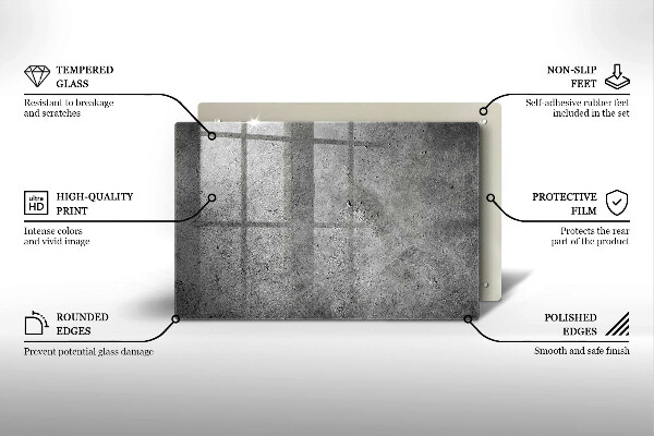Herdabdeckung Betonsteinstruktur