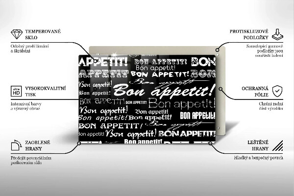 Herdabdeckung Küchenuntertitel Bon appetit