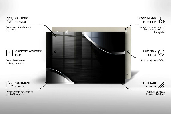 Herdabdeckung Metallabstraktion