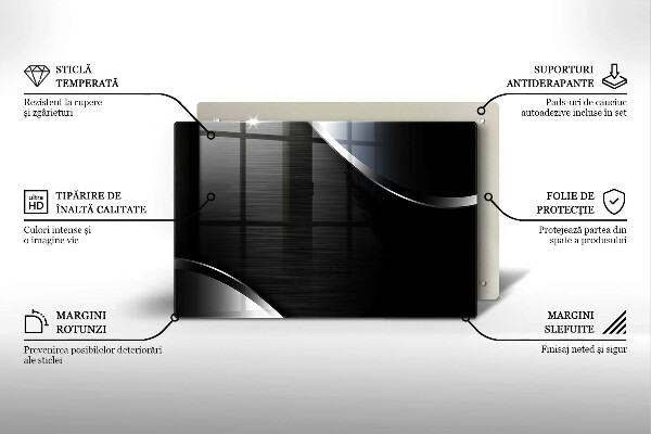 Herdabdeckung Metallabstraktion