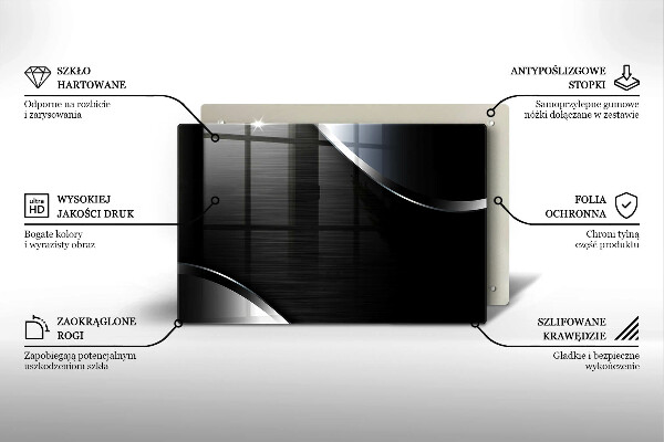 Herdabdeckung Metallabstraktion
