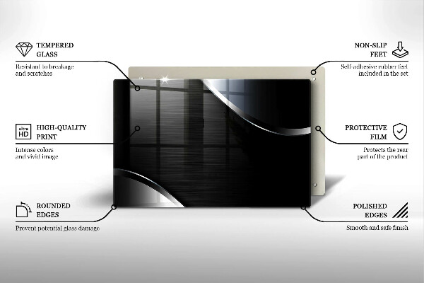 Herdabdeckung Metallabstraktion