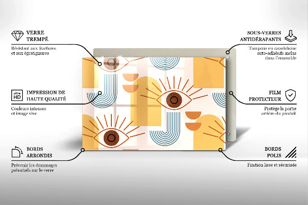 Herdabdeckung Boho-Augenmuster