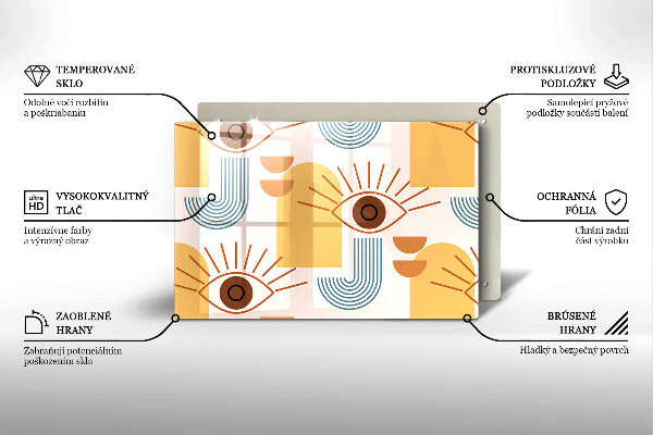 Herdabdeckung Boho-Augenmuster