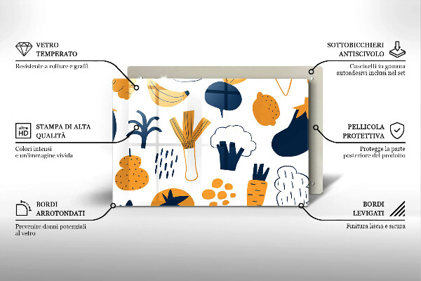 Herdabdeckung Lebensmittelillustration