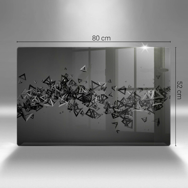 Herdabdeckung Abstrakte 3D-Formen