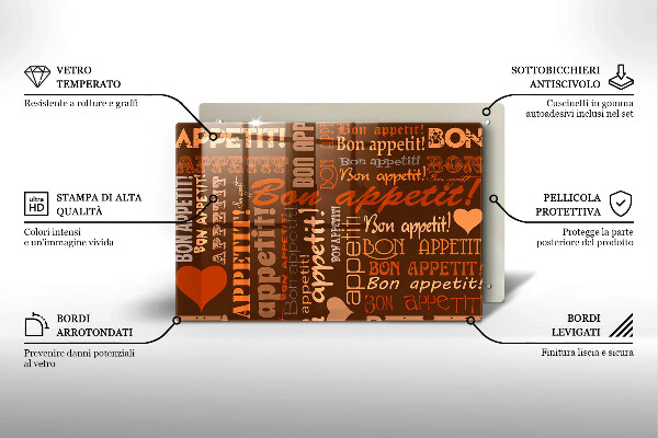 Herdabdeckung Bon appetit