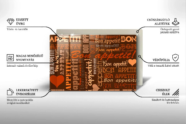 Herdabdeckung Bon appetit